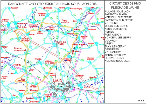 Parcours Route de 61 Km