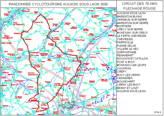 parcours route de 80 km
